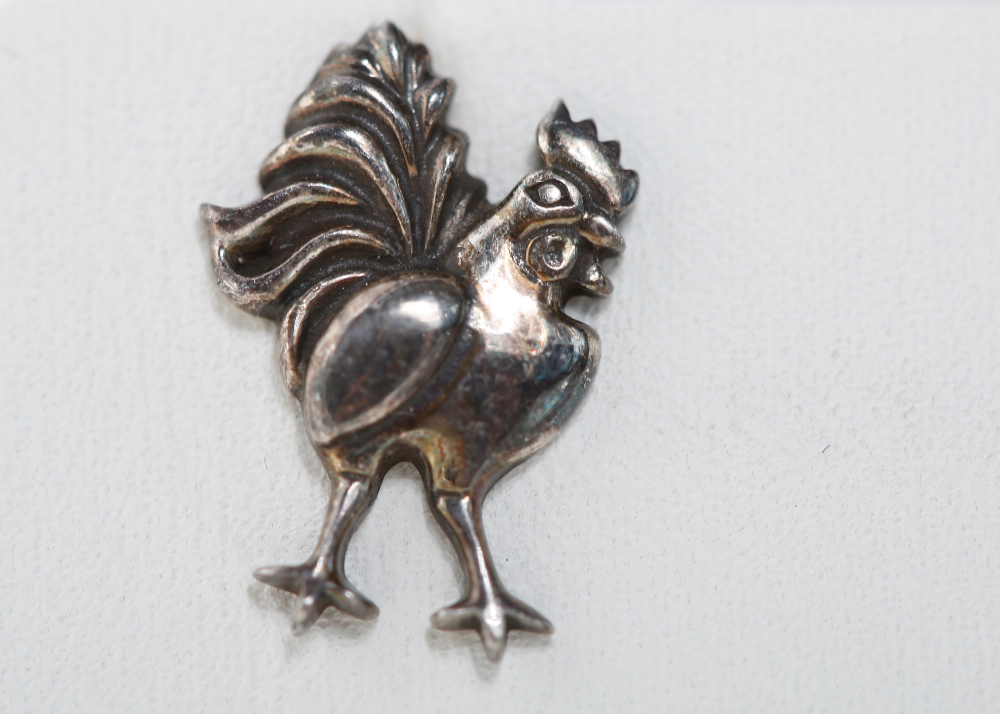 Sterling Silver John Hardy 2005 Rooster Pin