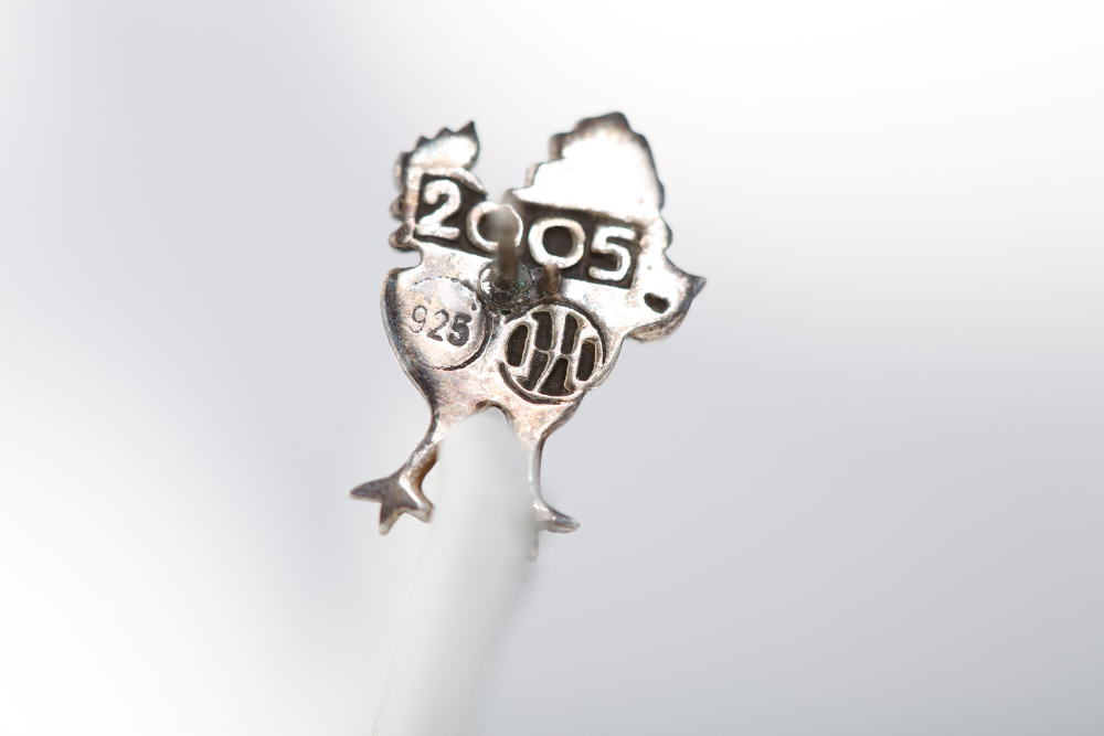 Sterling Silver John Hardy 2005 Rooster Pin