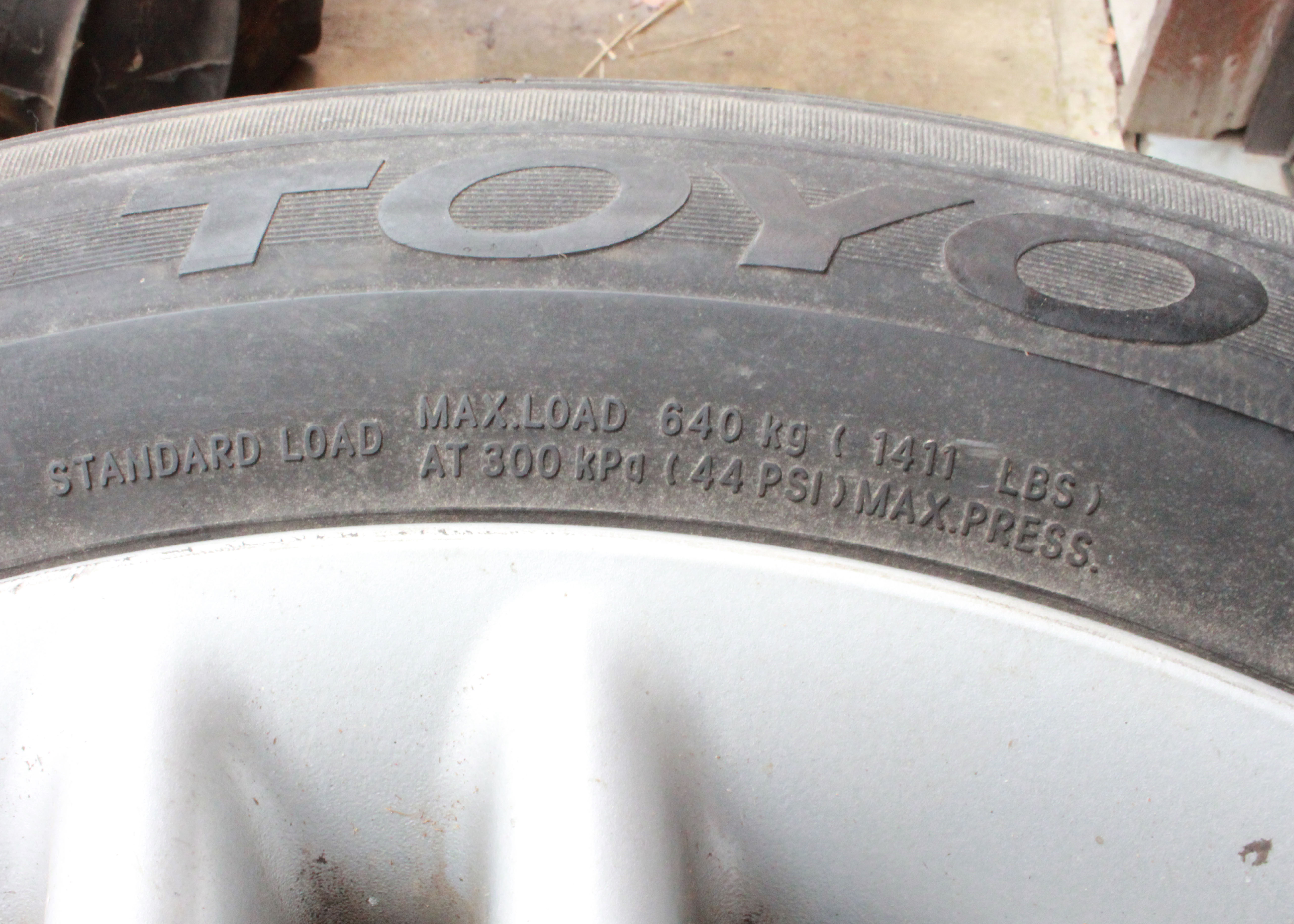 Set of Toyo Sectrum Touring Radial Car Tires