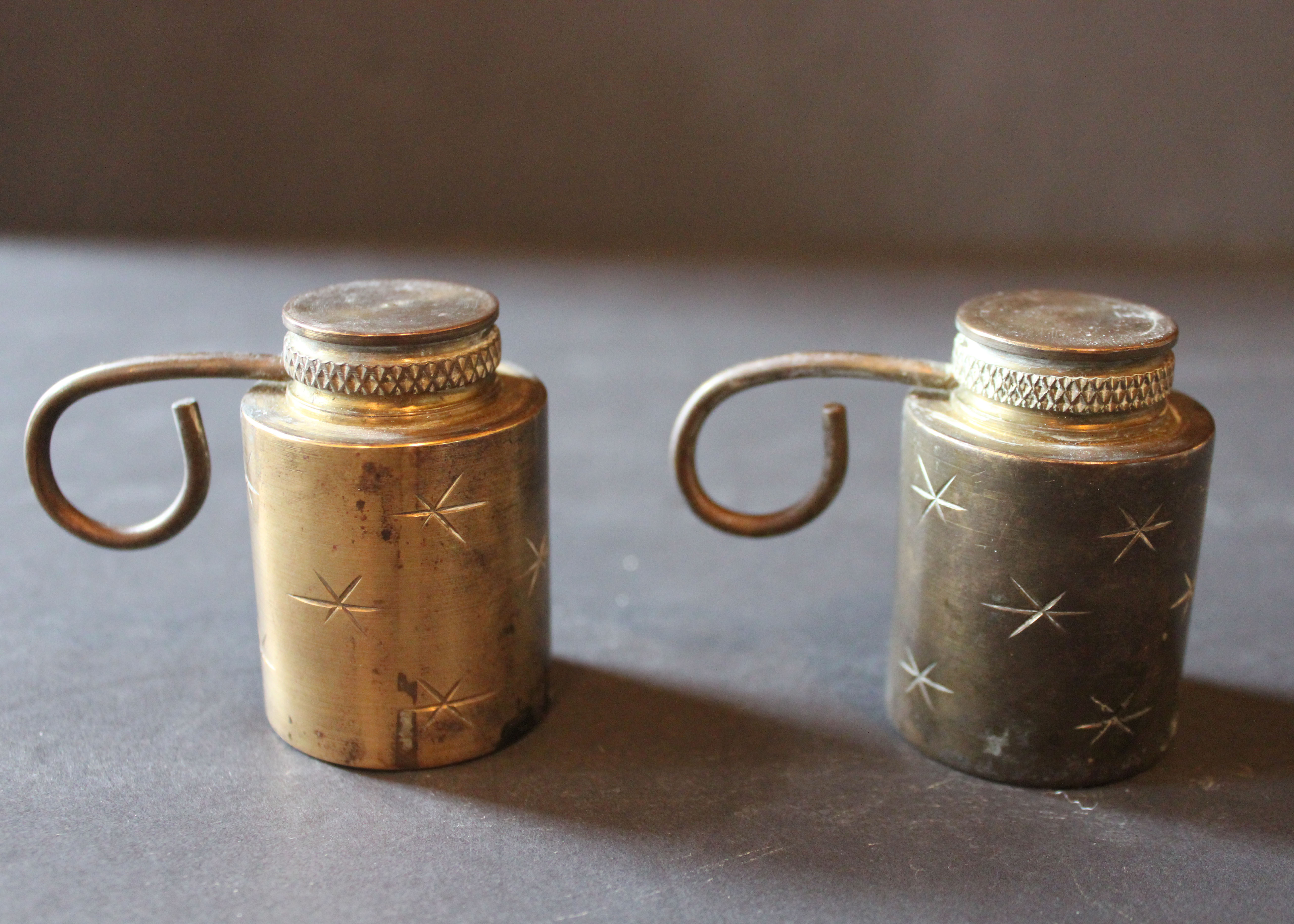 Brass and Silver Plated Accent Pieces