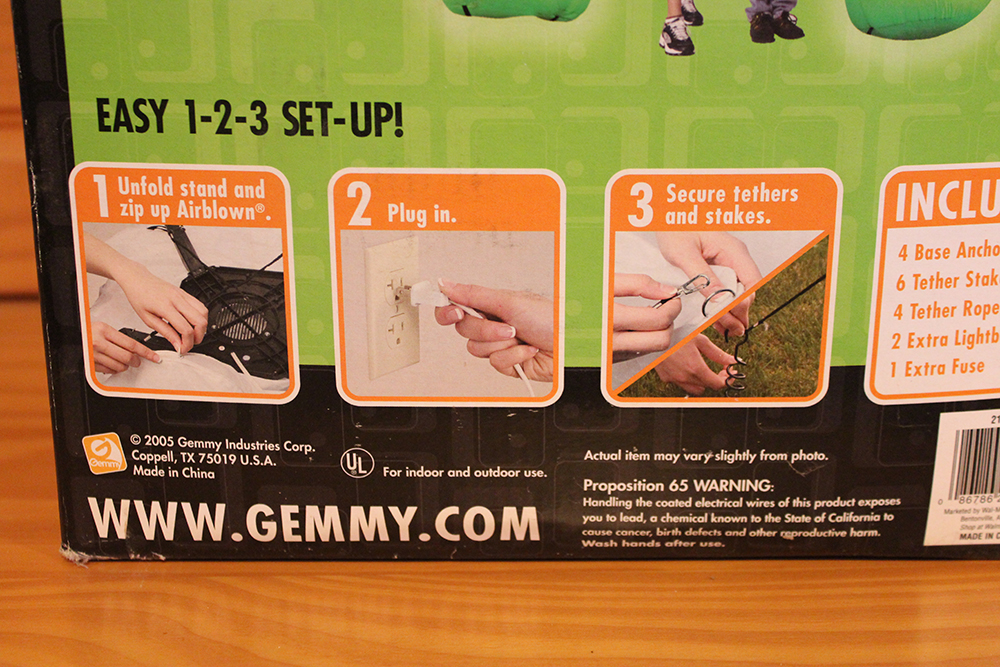 Gemmy 9' Inflatable Frankenstein Lamp