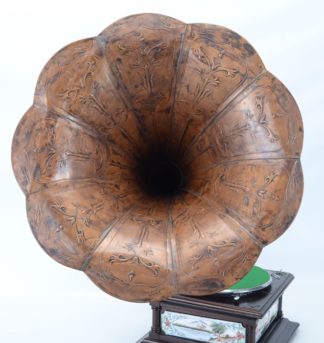 Anitque Columbia Viva-tonal Grafonola Model 203 With Records