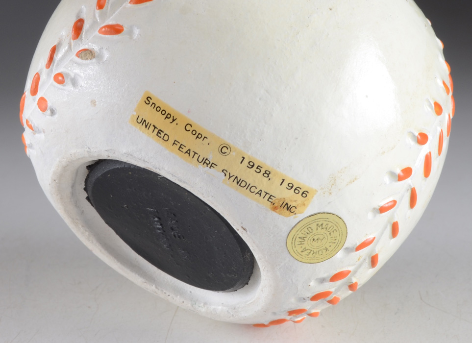 1960s Mickey Mouse Soaky Toy And Snoopy Ceramic Bank