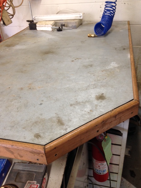 Custom Made Wood and Metal Work Station