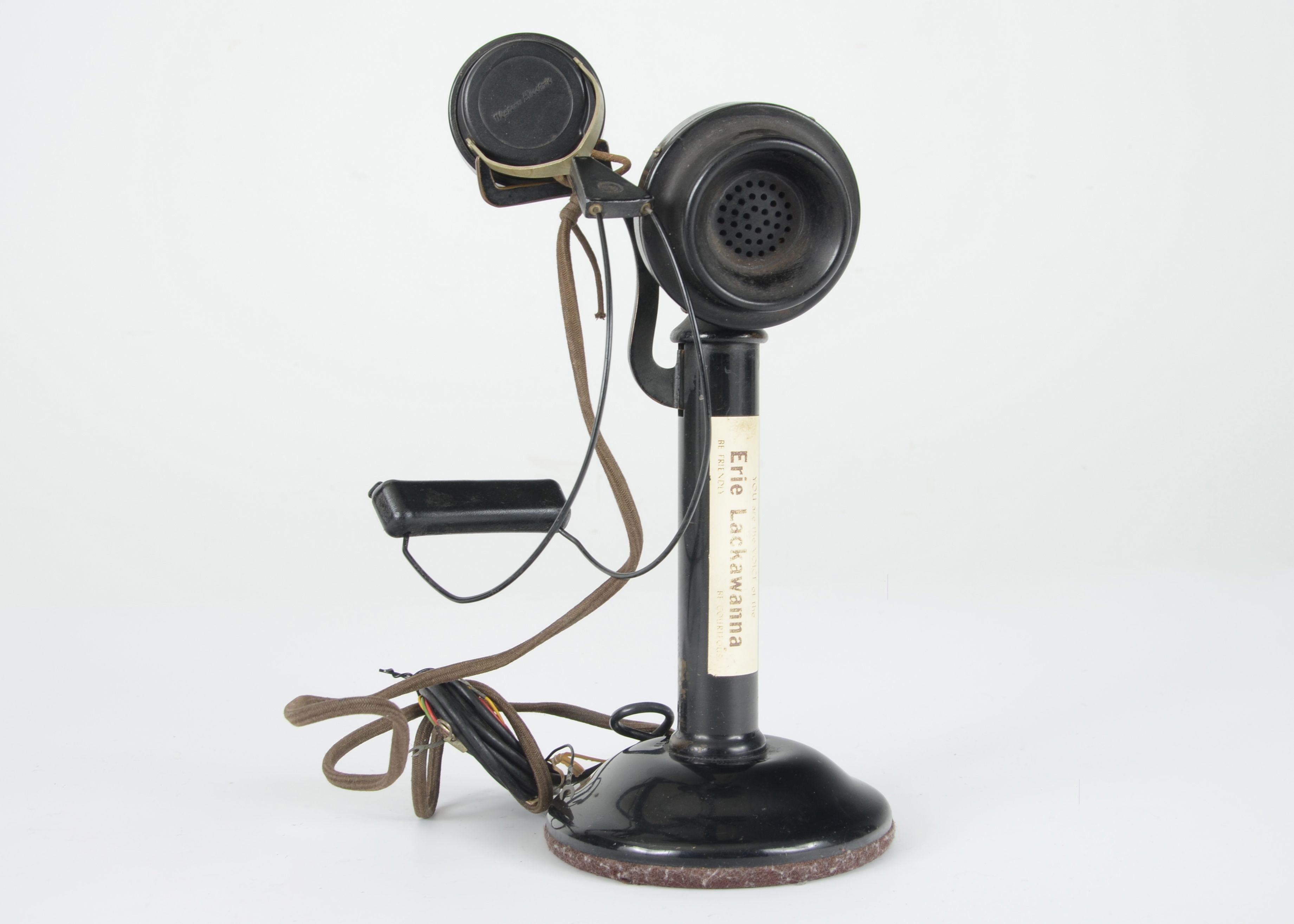 1915 Western Electric Candlestick Telephone With Operator Headset