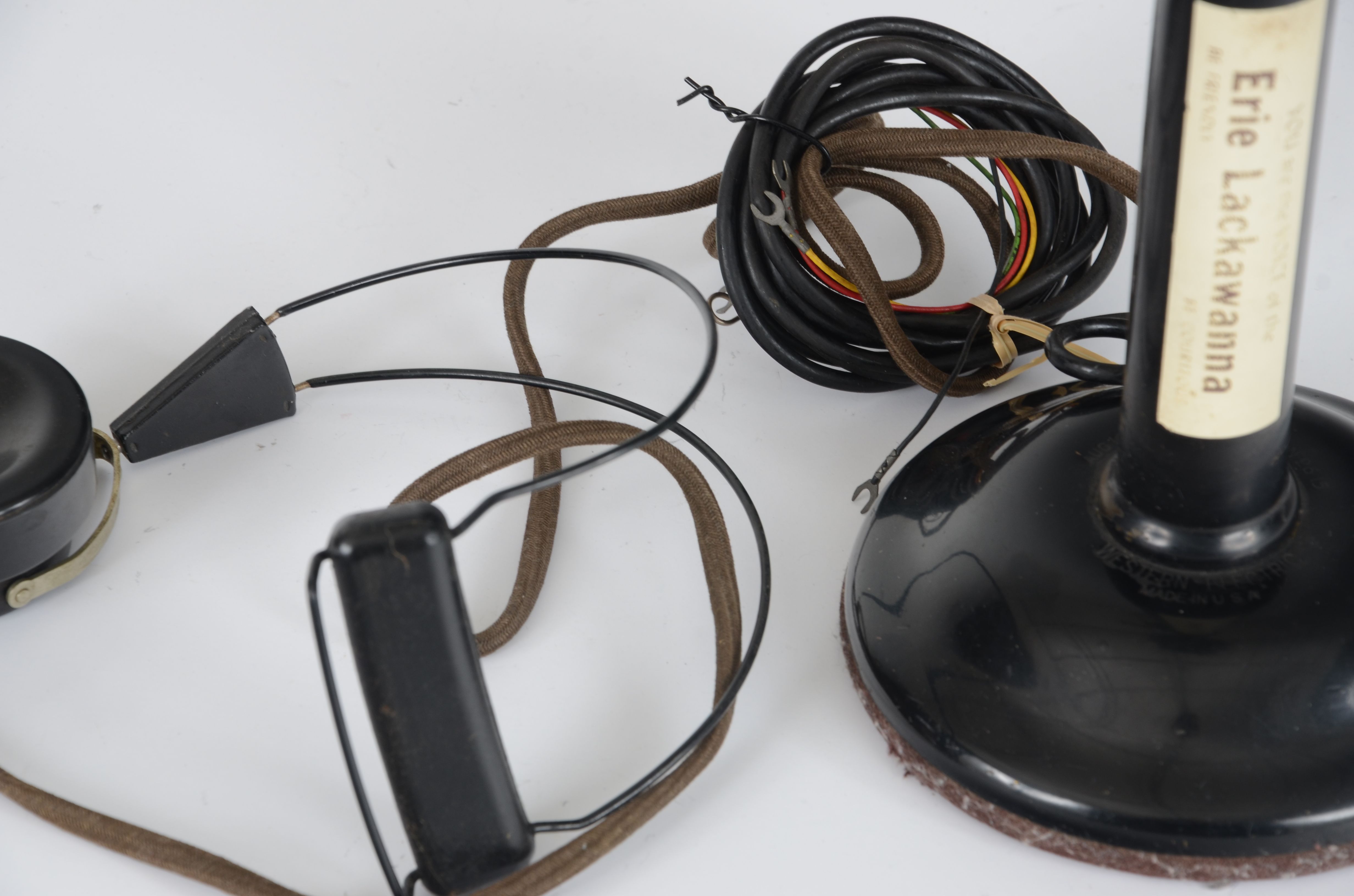 1915 Western Electric Candlestick Telephone With Operator Headset