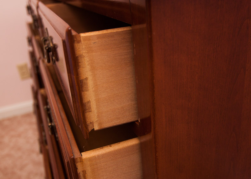 Ethan Allen by Baumritter Solid Cherry Dresser with Mirror