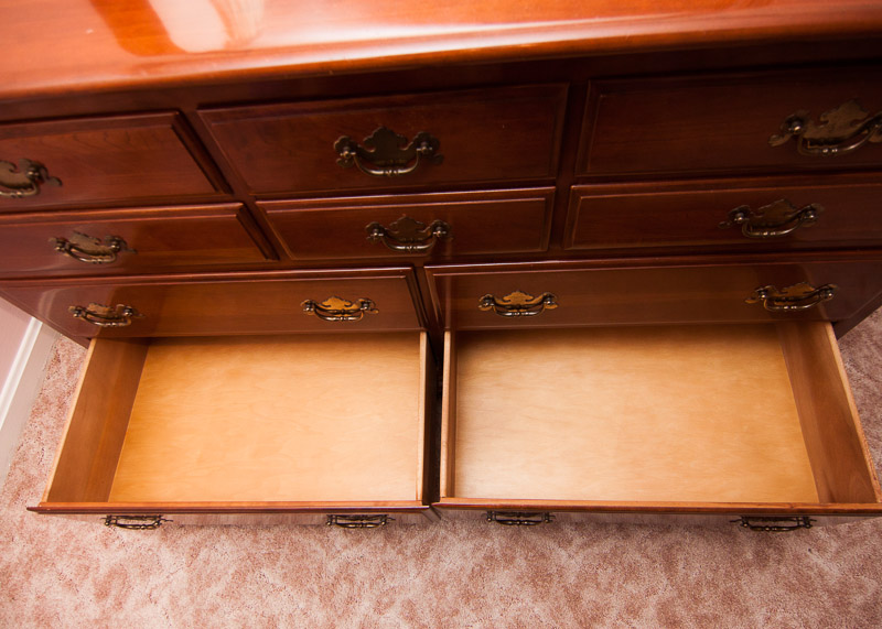 Ethan Allen by Baumritter Solid Cherry Dresser with Mirror