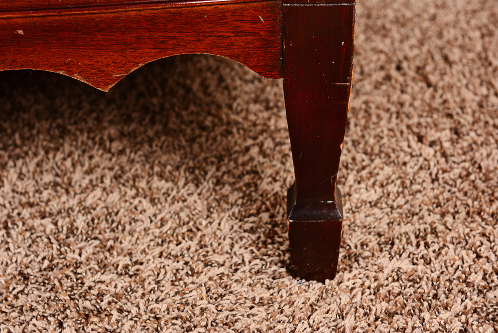 Mahogany Bow Front Chest On Chest