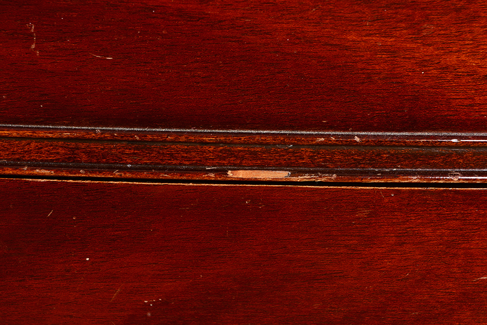 Mahogany Bow Front Chest On Chest