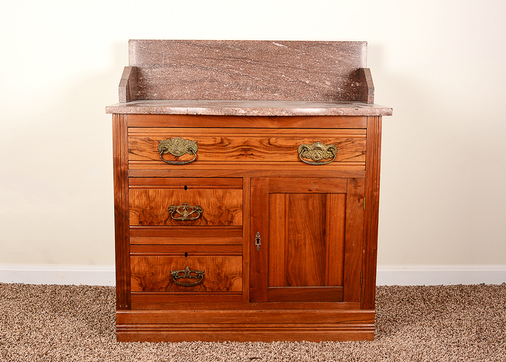 Eastlake Washstand with Granite Top