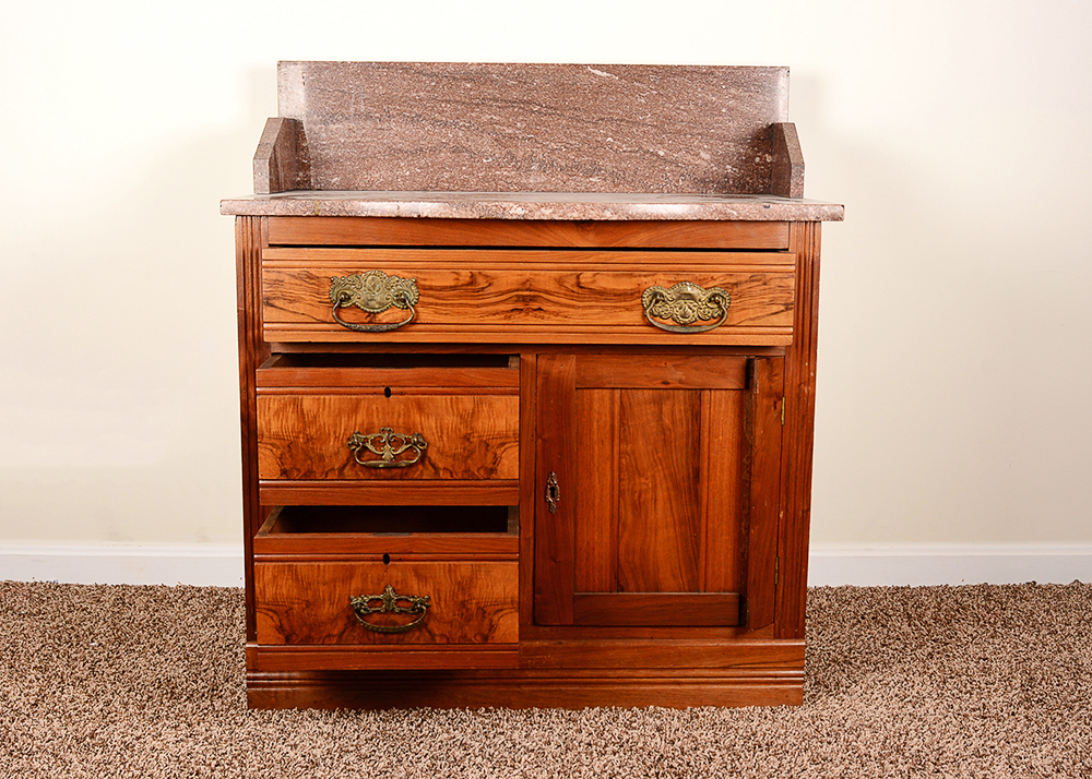 Eastlake Washstand with Granite Top