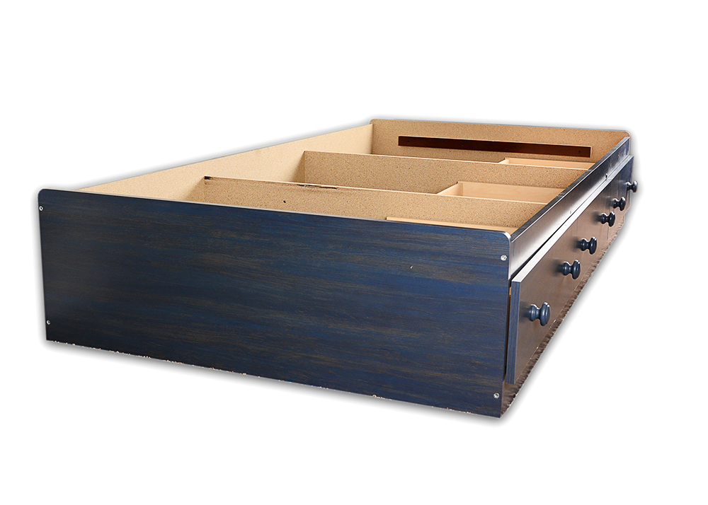 Twin Bed Frame with Storage Drawers