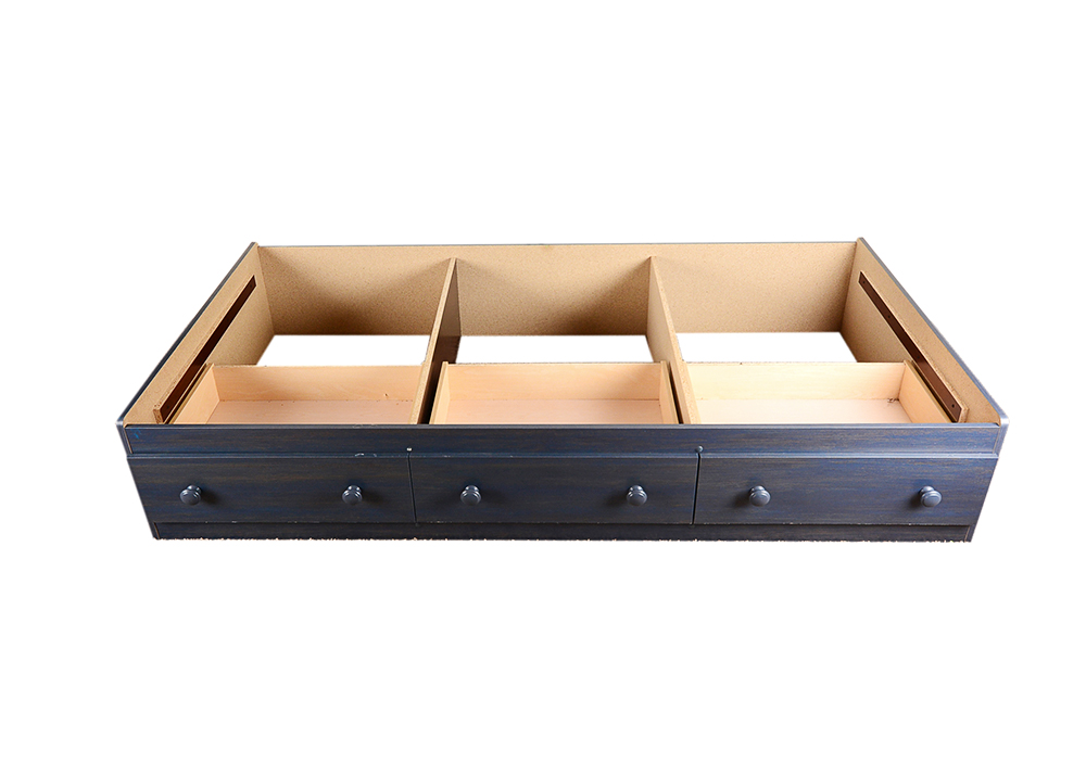 Twin Bed Frame with Storage Drawers