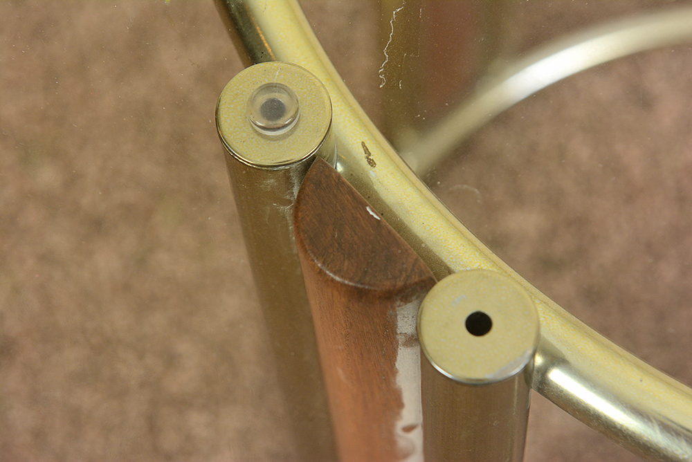 Vintage Dining Set with Glass Top Table