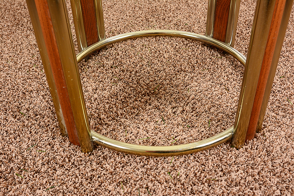 Vintage Dining Set with Glass Top Table
