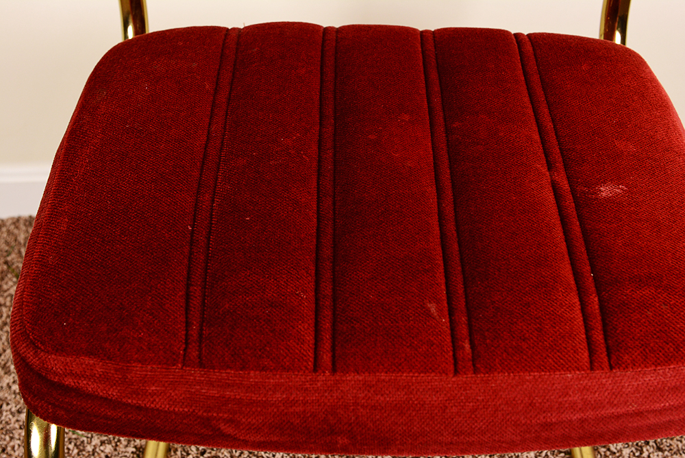 Vintage Dining Set with Glass Top Table