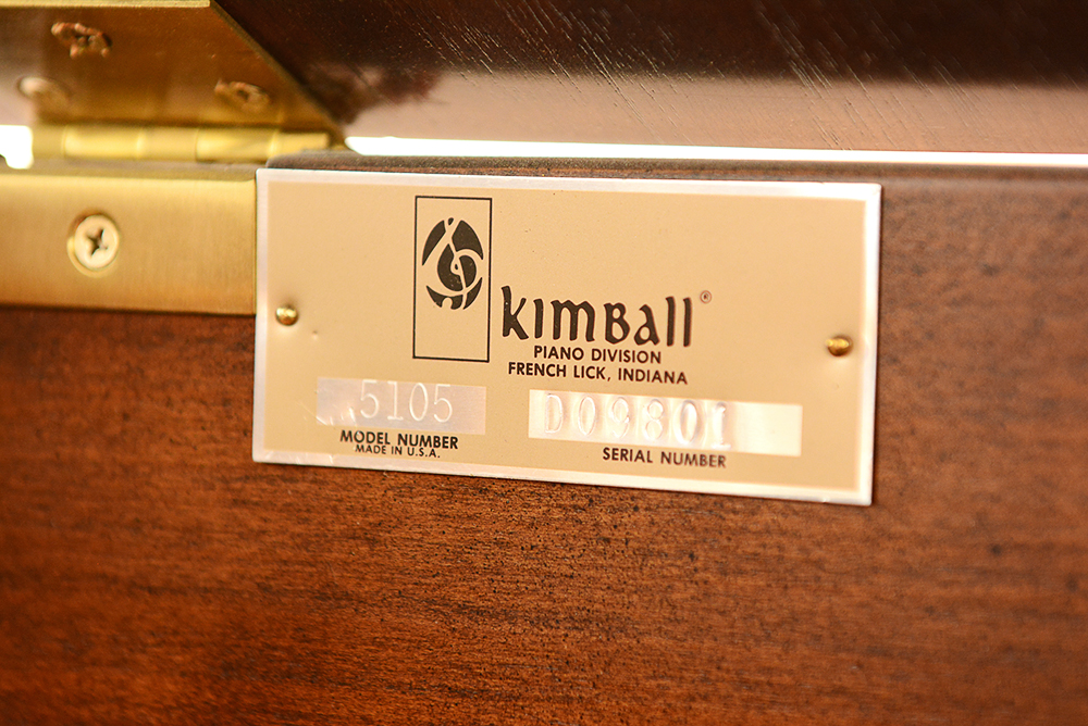 Kimball 5' Baby Grand Piano with Walnut Cabinet
