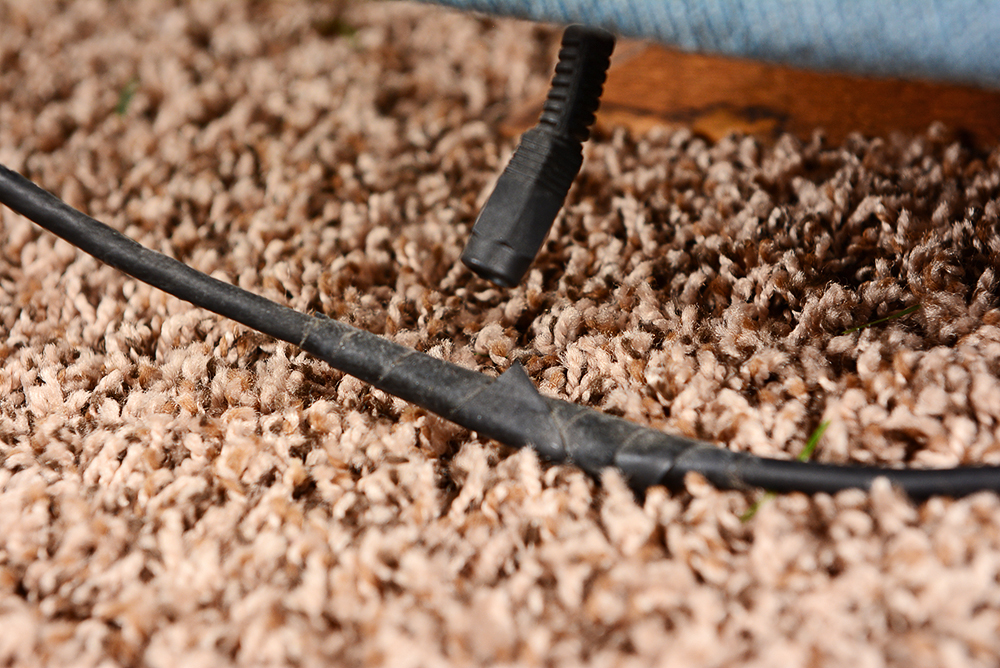 Blue Microfiber Recliner