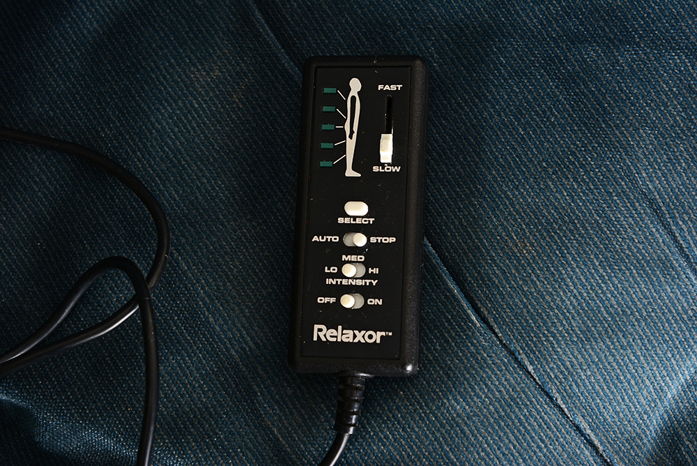 Blue Microfiber Recliner