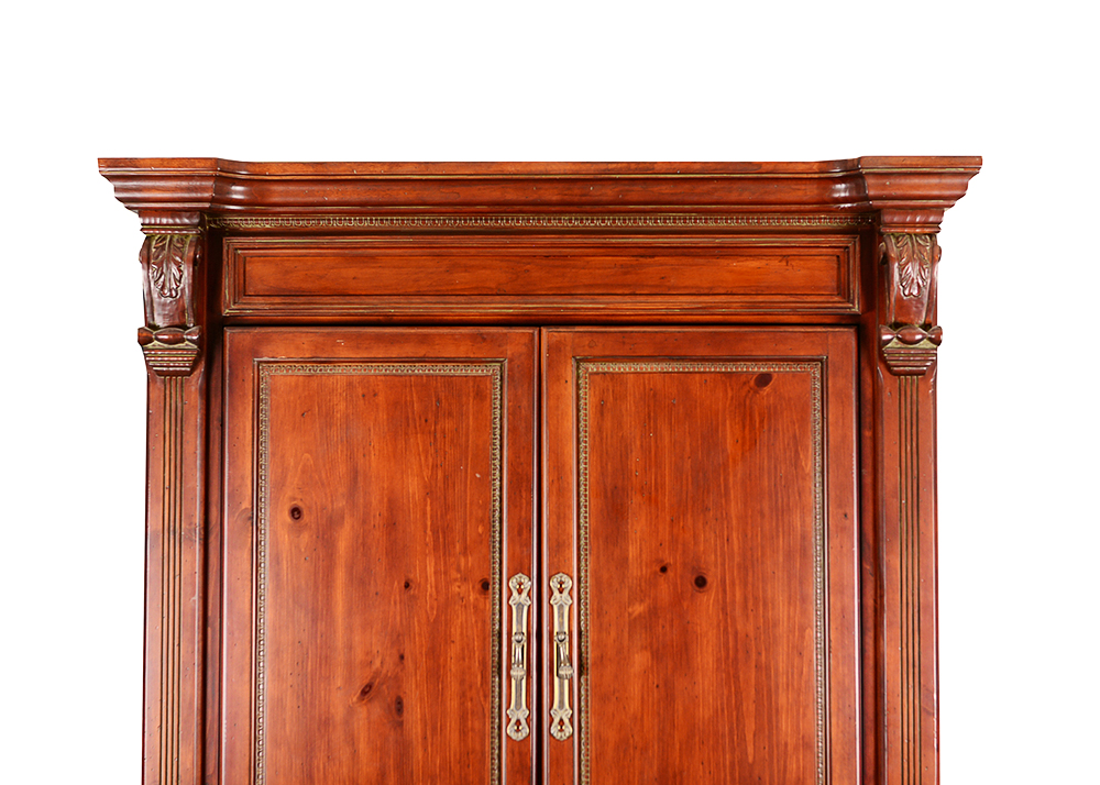 Cherry-Stained Entertainment Center