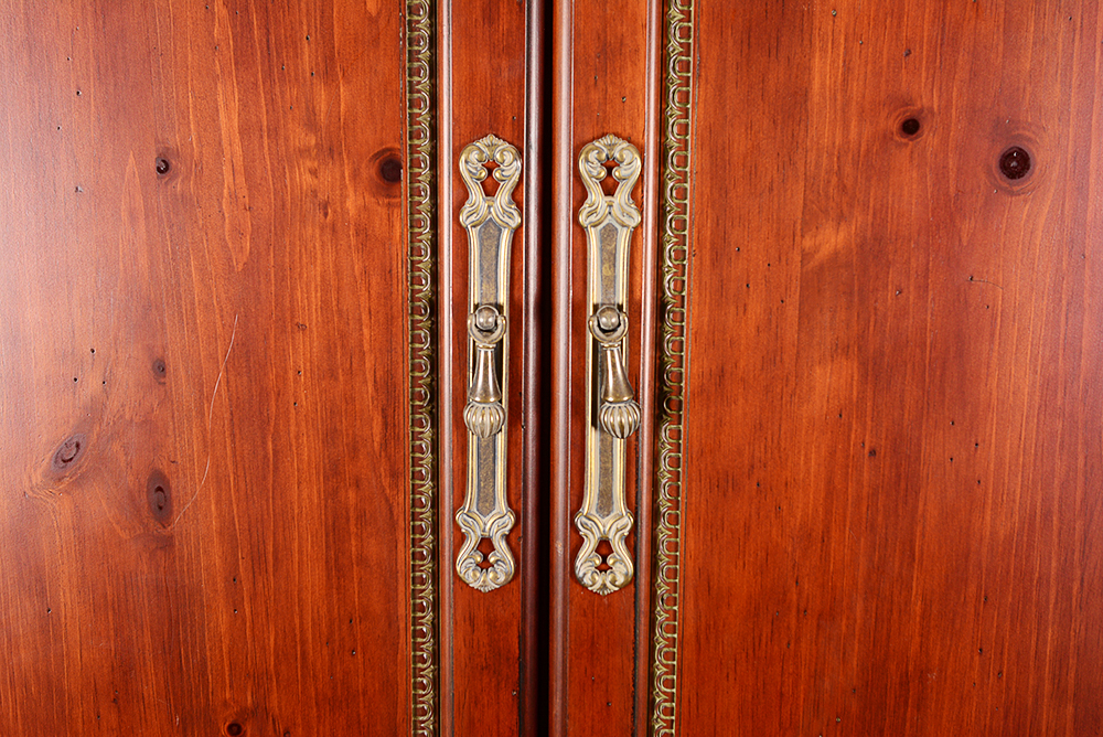 Cherry-Stained Entertainment Center