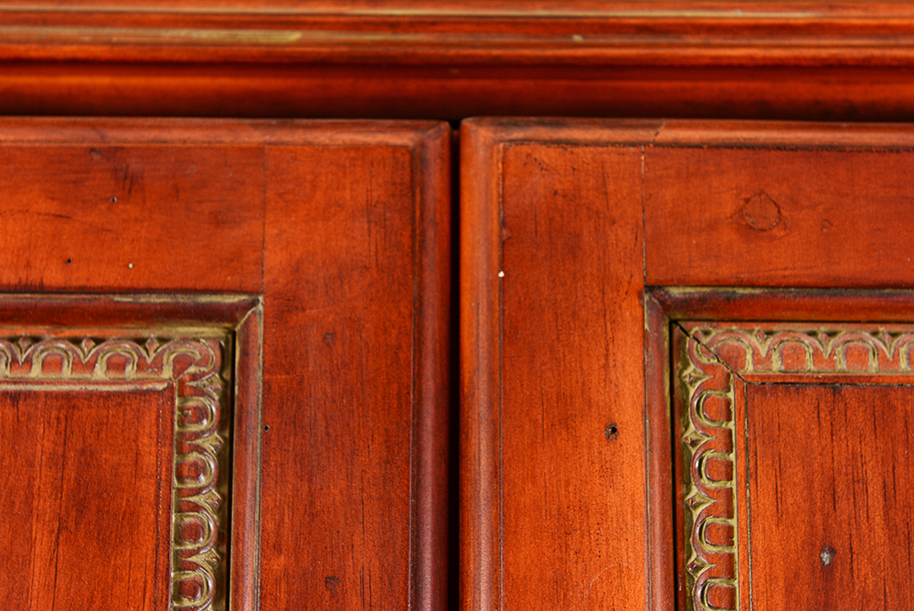 Cherry-Stained Entertainment Center