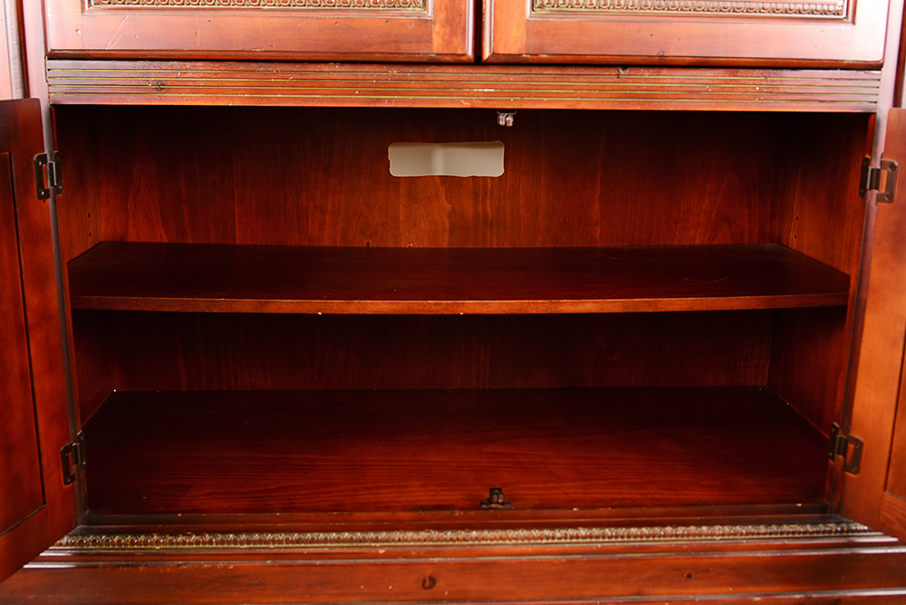 Cherry-Stained Entertainment Center