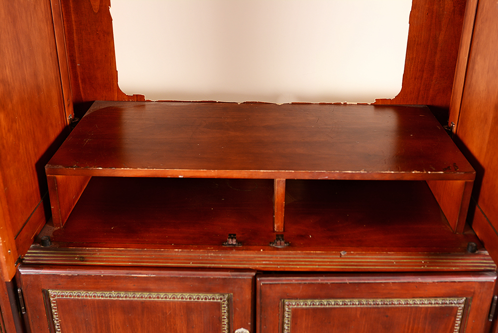 Cherry-Stained Entertainment Center