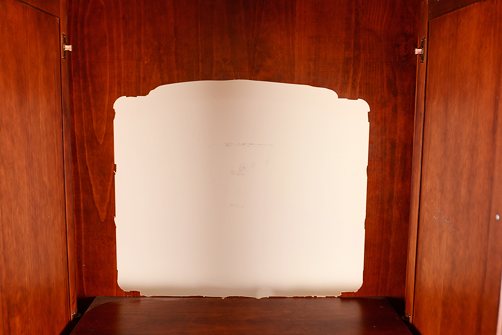 Cherry-Stained Entertainment Center