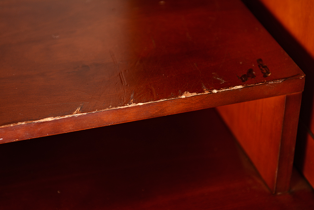 Cherry-Stained Entertainment Center