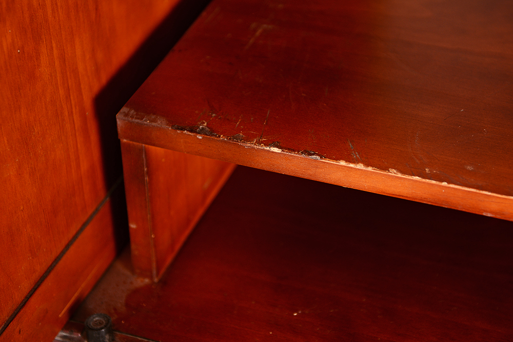 Cherry-Stained Entertainment Center