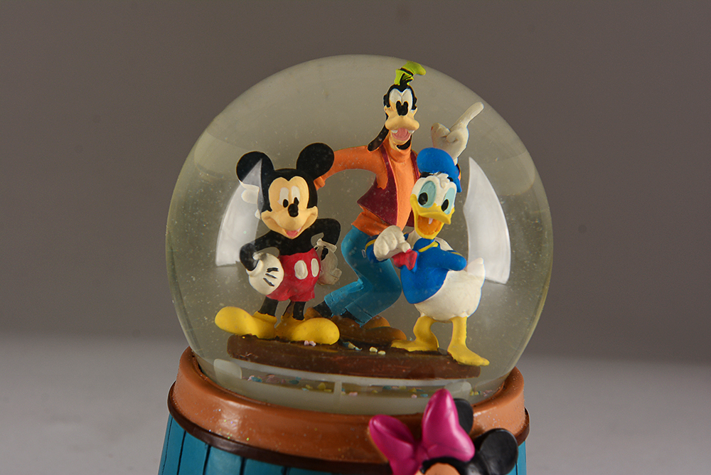 Mickey Mouse and Winnie-the-Pooh Musical Snow Globes