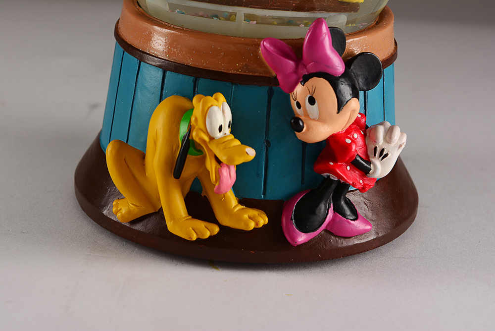 Mickey Mouse and Winnie-the-Pooh Musical Snow Globes