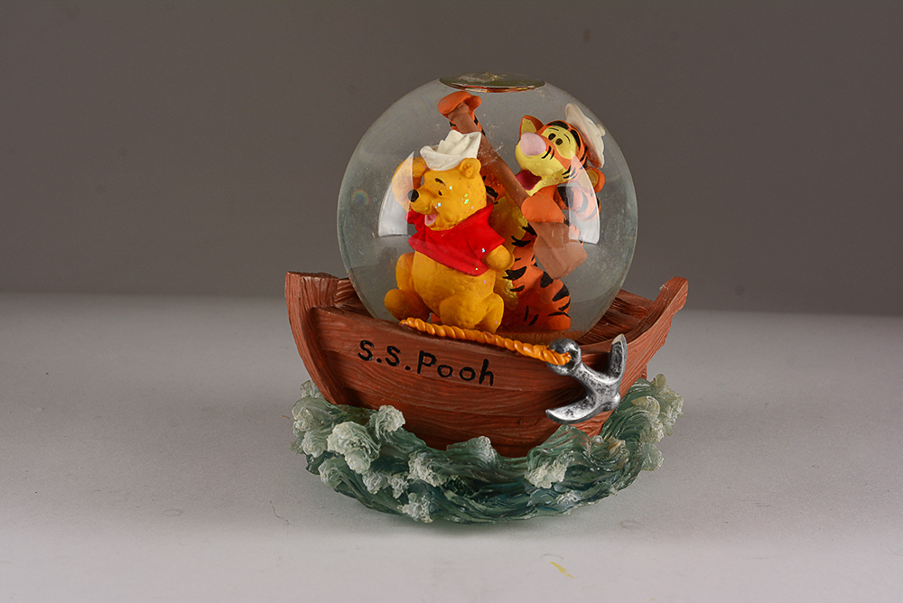 Mickey Mouse and Winnie-the-Pooh Musical Snow Globes