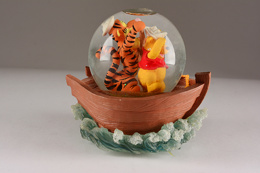 Mickey Mouse and Winnie-the-Pooh Musical Snow Globes