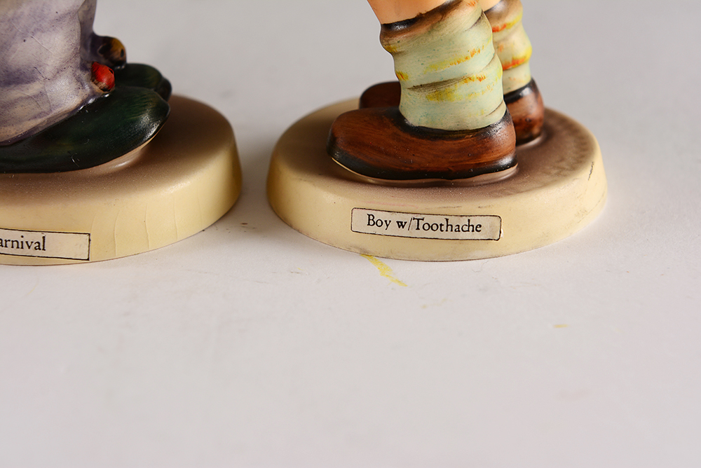 "Boy W/ Toothache" and Other Hummel Figurines