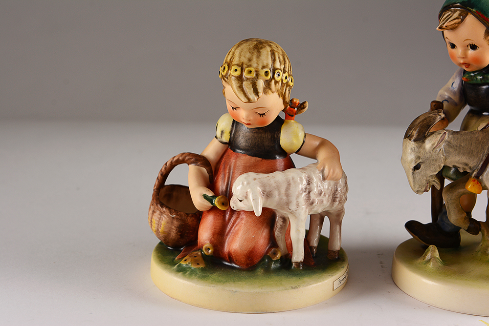 TMK-4 Hummel Figurines Featuring "Favorite Pet"