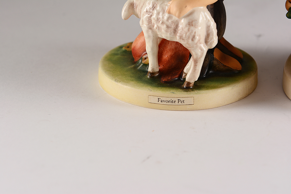 TMK-4 Hummel Figurines Featuring "Favorite Pet"