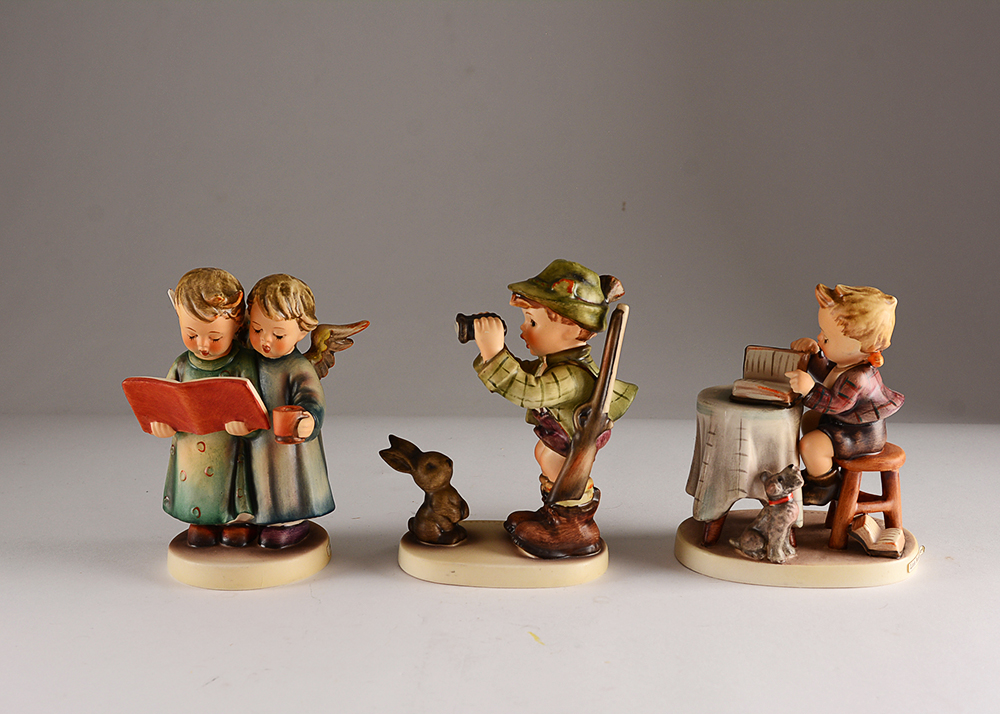 "Good Hunting" and Other Vintage Hummel Figurines