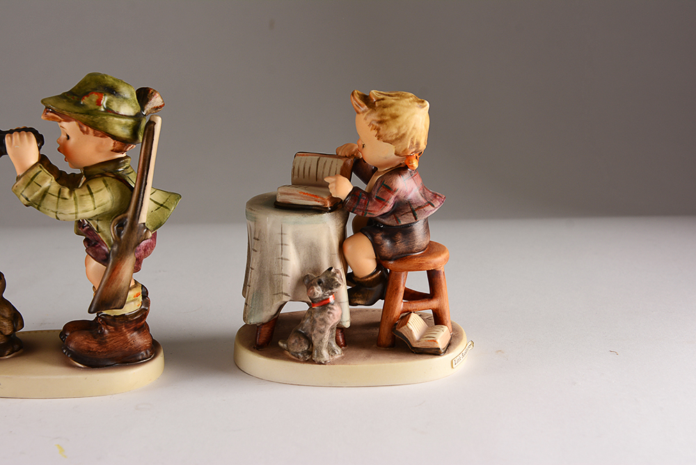 "Good Hunting" and Other Vintage Hummel Figurines