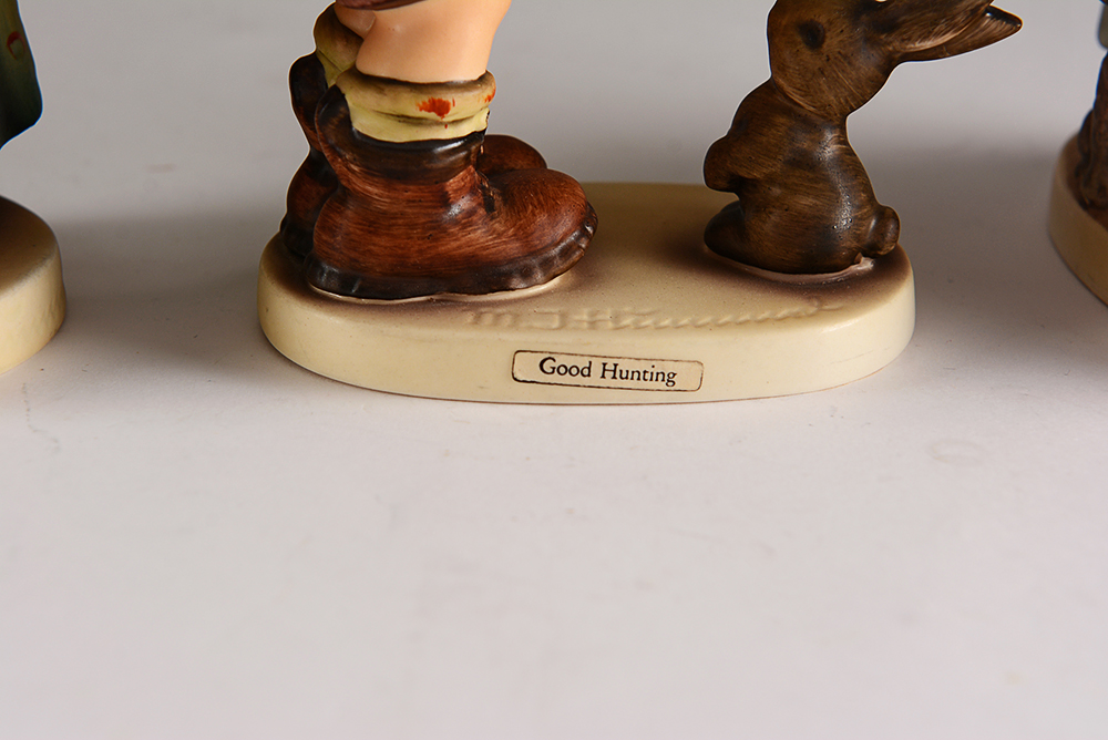 "Good Hunting" and Other Vintage Hummel Figurines