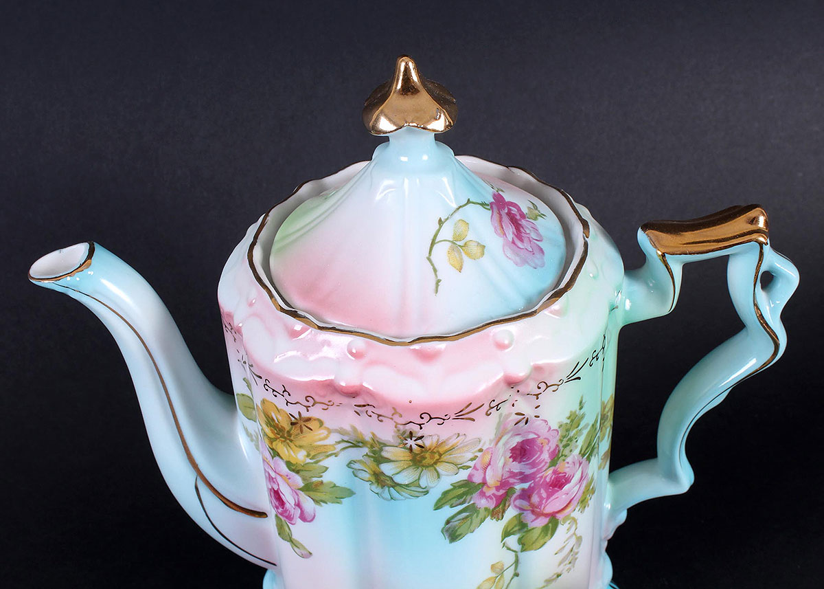 RS Prussia Porcelain 15 Piece Tea Set