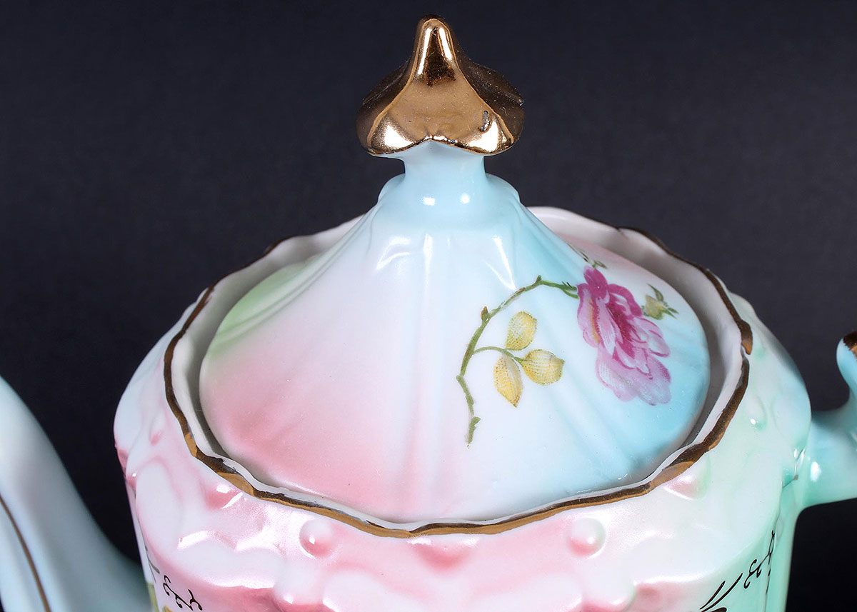 RS Prussia Porcelain 15 Piece Tea Set