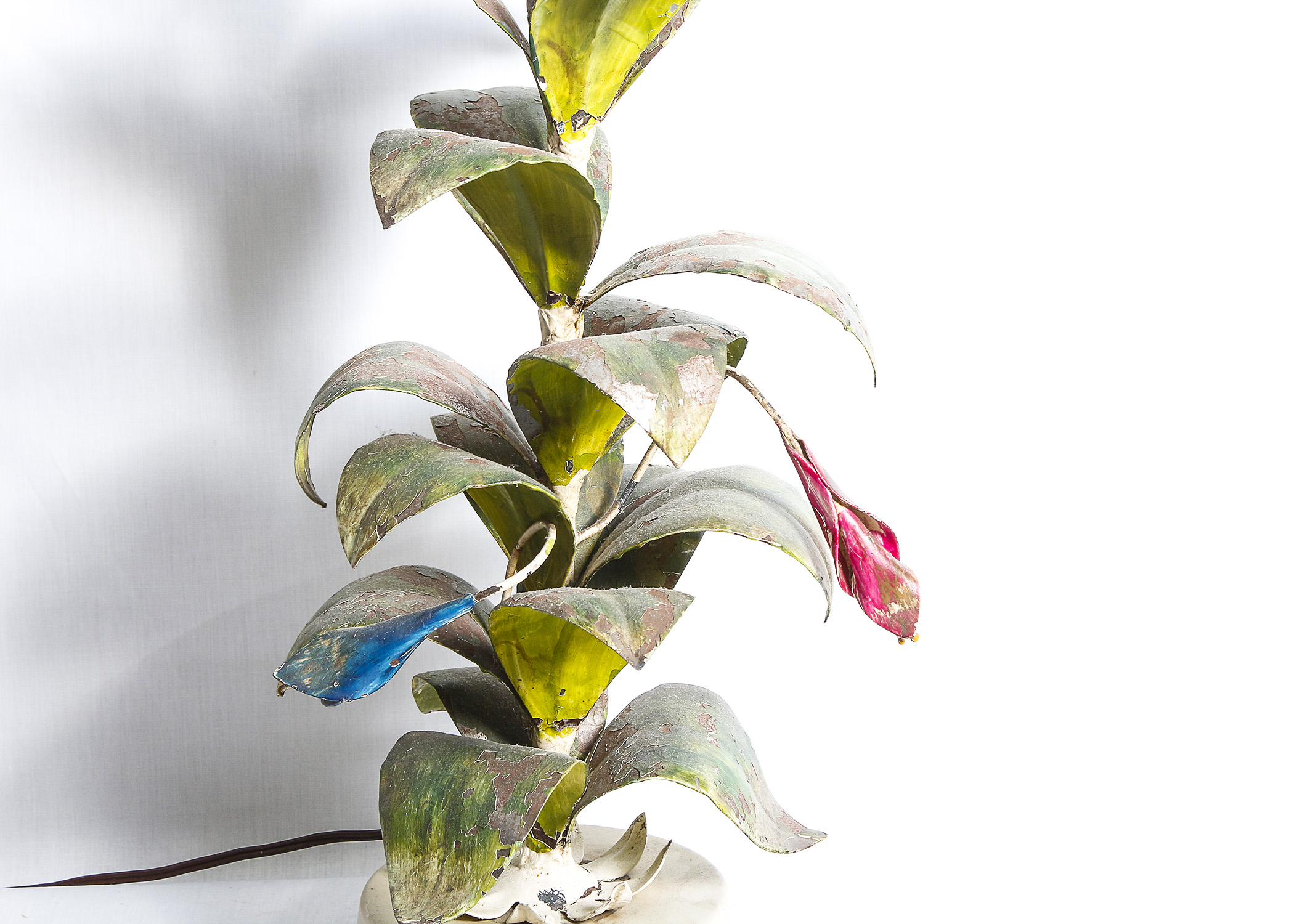 Metal Table Lamp with Gardening and Decor Books