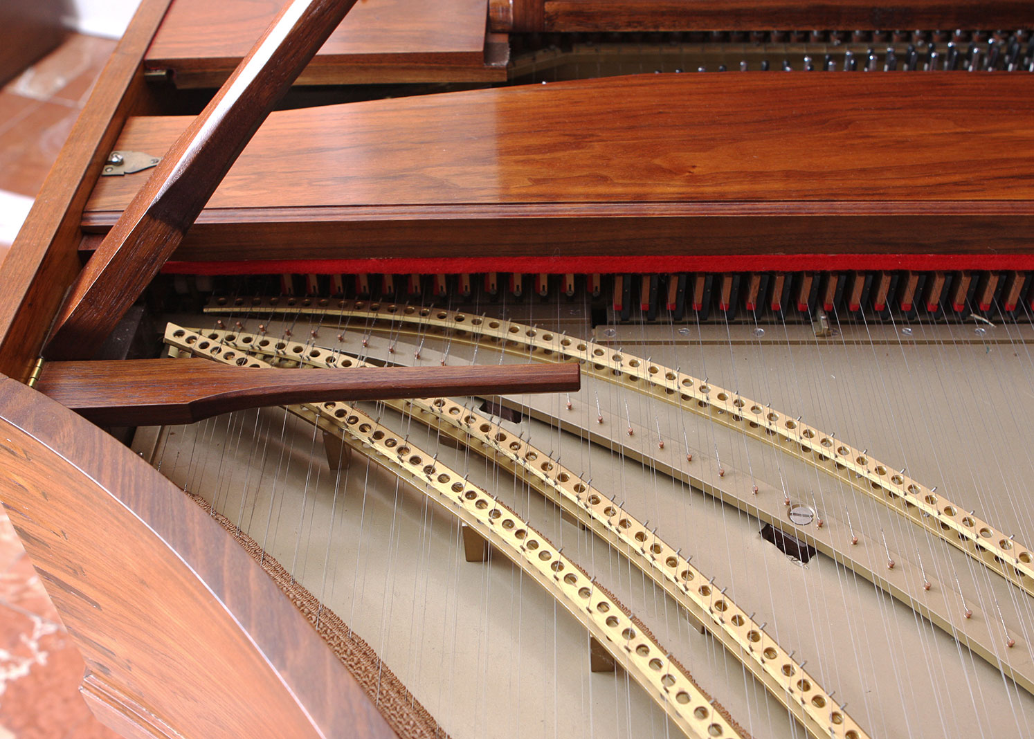 Double Manual Walnut Harpsichord by Challis Studio