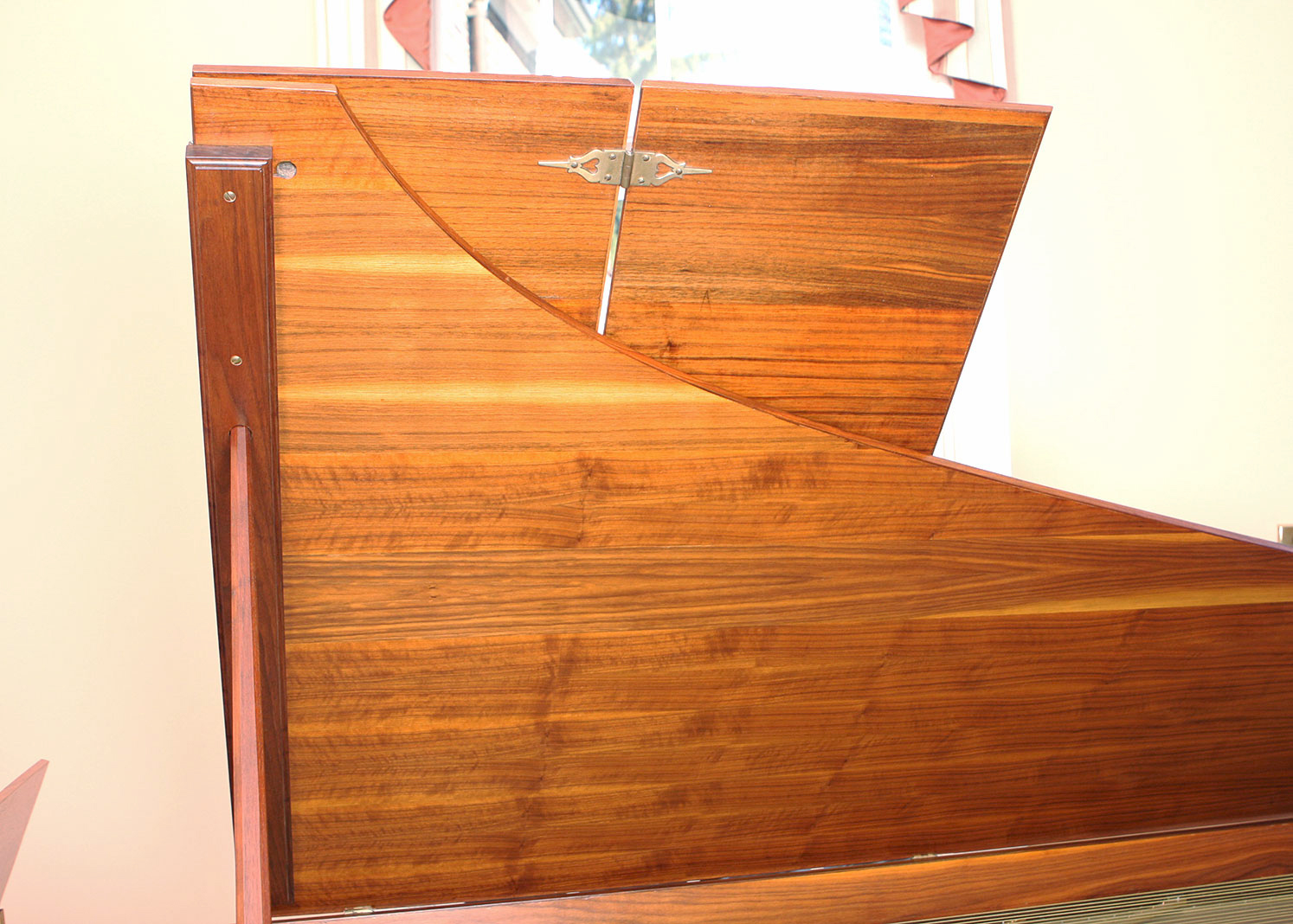 Double Manual Walnut Harpsichord by Challis Studio