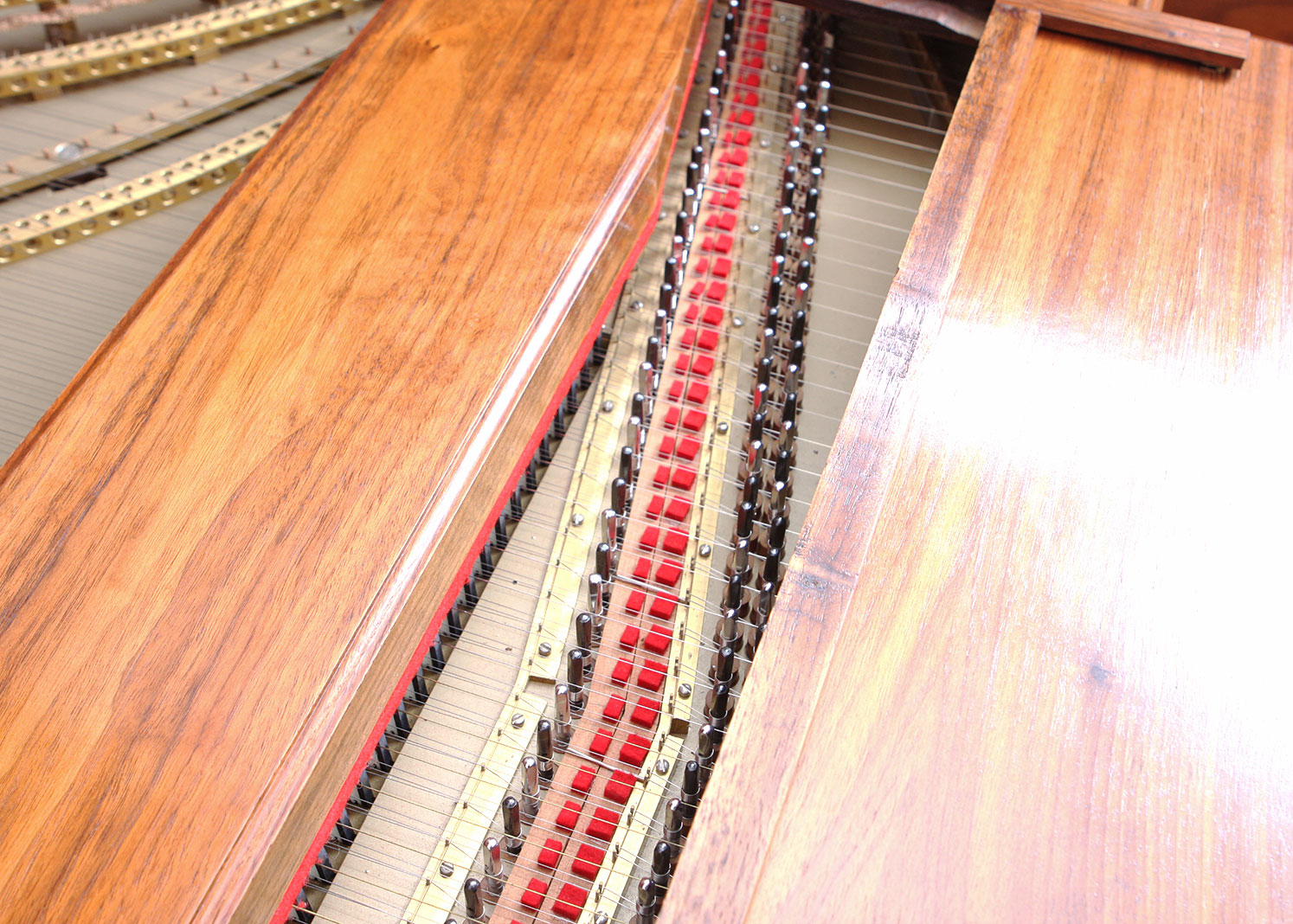 Double Manual Walnut Harpsichord by Challis Studio