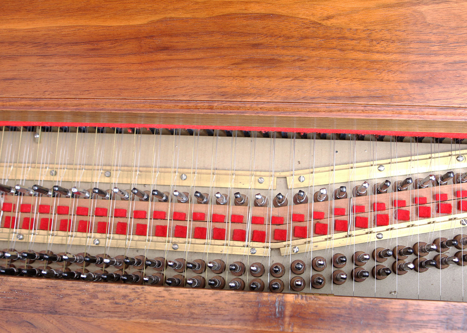 Double Manual Walnut Harpsichord by Challis Studio