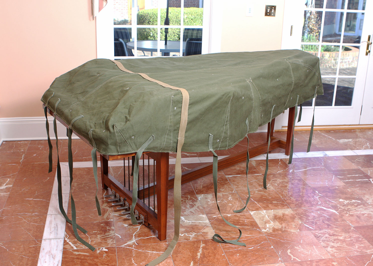 Double Manual Walnut Harpsichord by Challis Studio